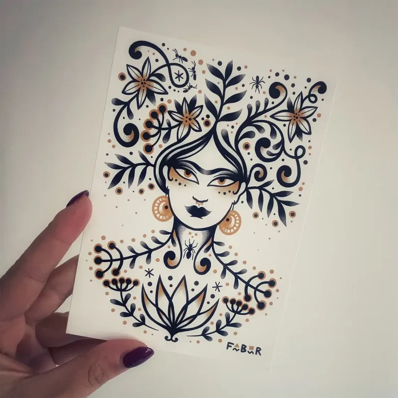 Carte postale Frida