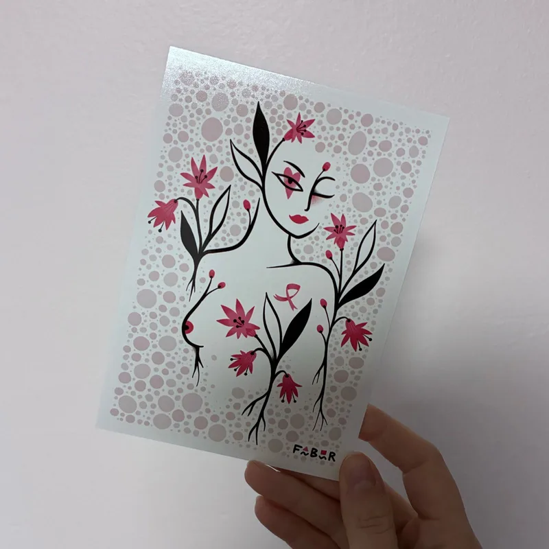 Carte postale en soutient à Soeurs d'encre